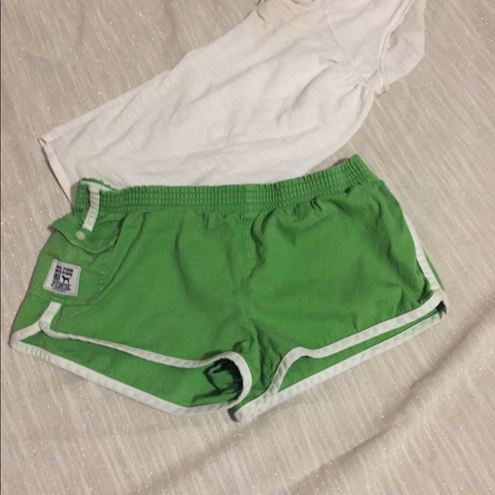 Pink 💗 Lime Green Short Shorts Size Small